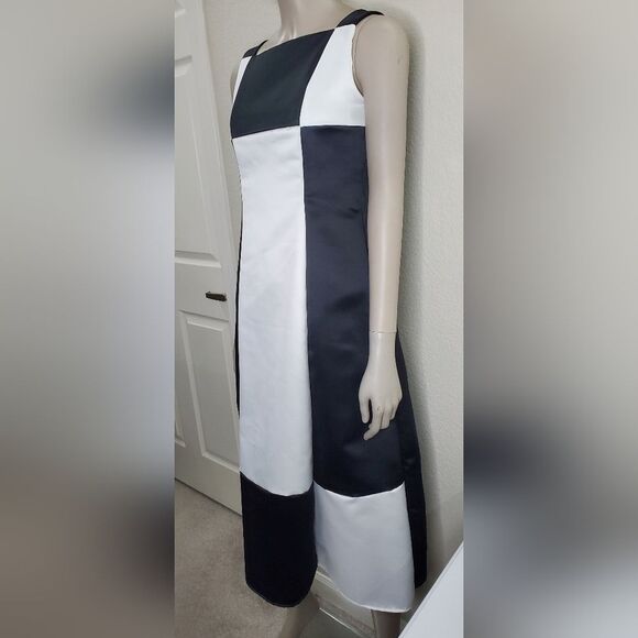 Jessica McClintock Girls Black and White Sleeveless Dress - Picture 12 of 16